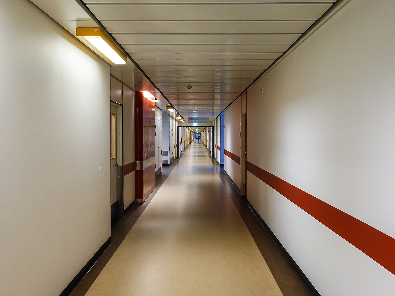 A hospital corridor